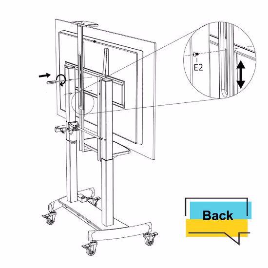 Kompakter, elektrisch motorisierter TV-Lift-Ständer im neuen Design mit ferngesteuertem TV-Ständer für das Wohnzimmer