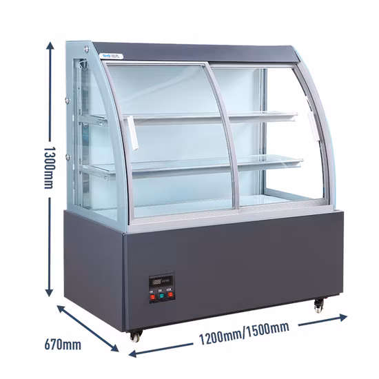 Lebensmittelvitrine, Mini-Kuchenkühlschrank, Kuchenvitrine, Bäckereivitrine